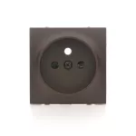 Simon 54 WMDW-P0111x-046 Pokrywa gniazda pojedynczego z przesłonami; brąz mat