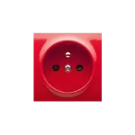 Simon 54 WMDW-P0111x-022 Pokrywa gniazda pojedynczego z przesłonami; czerwona