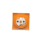 Simon 54 WMDW-P0111x-032 Pokrywa gniazda pojedynczego z przesłonami; pomarańczowa