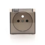 Simon 54 WMDW-P3121x-041 Pokrywa gniazda do wersji IP44 z przesłonami, klapka transparentna; kremowy Wymagana uszczelka IP44 do ramki