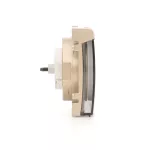 Simon 54 WMDW-P3121x-044 Pokrywa gniazda do wersji IP44 z przesłonami, klapka transparentna; złoty mat Wymagana uszczelka IP44 do ramki