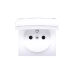 Simon 54 WMDW-P0121x-011 Pokrywa gniazda do wersji IP44 z przesłonami; klapka biała Wymagana uszczelka IP44 do ramki