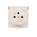 Simon 54 WMDW-P0121x-011 Pokrywa gniazda do wersji IP44 z przesłonami; klapka biała Wymagana uszczelka IP44 do ramki