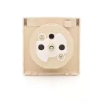 Simon 54 WMDW-P0121x-041 Pokrywa gniazda do wersji IP44 z przesłonami; klapka kremowa Wymagana uszczelka IP44 do ramki