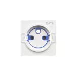 Simon 55 WMDW-TGD1ZP-111 Pokrywa gniazda wtyczkowego pojedynczego z kluczem DATA do: SGZ1CM/ SGZ1M; Biały mat