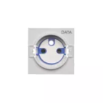 Simon 55 WMDW-TGD1ZP-114 Pokrywa gniazda wtyczkowego pojedynczego z kluczem DATA do: SGZ1CM/ SGZ1M; Jasnoszary mat