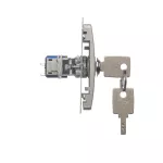 Simon Basic WMUL-0K01xx-H011 Łącznik jednobiegunowy z kluczem, 2 pozycyjny, „0-I” styk N/O. Możliwość wyjęcia klucza w każdej pozycji; satynowy