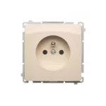 Simon Basic WMUW-00110C-9021 Gniazdo wtyczkowe z uziemieniem (moduł) 16A, 250V~, szybkozłącza; beż