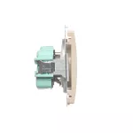 Simon Basic WMUW-00110C-9021 Gniazdo wtyczkowe z uziemieniem (moduł) 16A, 250V~, szybkozłącza; beż