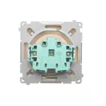 Simon Basic WMUW-00111C-9021 Gniazdo wtyczkowe pojedyncze z uziemieniem (moduł) 16A, 250V~ z przesłonami torów prądowych, szybkozłącza; beż