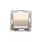 Simon 54 WMDO-Sx14x1-044 Oprawa oświetleniowa LED, 14 V DC, 0.42 W, białe ciepłe 3000K; złoty mat !Wymagany zasilacz 14V