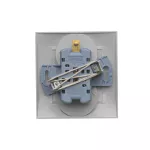 Simon 54 WMDW-00210Y-043 Gniazdo wtyczkowe z uziemieniem podwójne, z funkcją niezmienności faz, 16A, 250V~, zaciski śrubowe. Kompletne - nie do ramek; srebrny mat