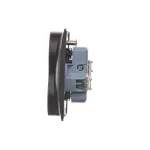 Simon 54 WMDW-00210Z-046 Gniazdo wtyczkowe z uziem. podwójne, z funkcją niezmienności faz, z przesłonami, 16A, 250V~, zac. śrubowe. Kompletne - nie do ramek; brąz mat