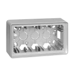 Simon 82 W8-200760-93X-XXXX Puszka natynkowa 2-krotna; aluminium