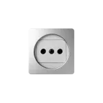 Simon 82 W8-2040-93XXX-XXXX Pokrywa gniazda pojedynczego bez uziemienia z przesłonami; aluminium
