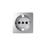Simon 82 W8-2041-93XXX-XXXX Pokrywa gniazda pojedynczego Schuko z przesłonami; aluminium