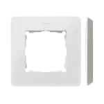 Simon 82 Detail W8-200610-029-xxxx Ramka 1-krotna, Detail ORIGINAL-mono, BIAŁA / podstawa Szary ciepły