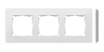Simon 82 Detail W8-200630-230-xxxx Ramka 3-krotna, Detail ORIGINAL-premium, BIAŁA / podstawa Aluminiowa