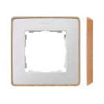 Simon 82 Detail W8-201610-270-xxxx Ramka 1-krotna, Detail SELECT-drewno, BIAŁA / podstawa Drewno
