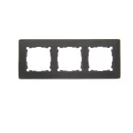 Simon 82 Detail W8-201630-242-xxxx Ramka 3-krotna, Detail SELECT-metal, GRAFIT / podstawa Złota