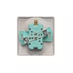 Simon Basic WMBW-102101-J011 Gniazdo wtyczkowe z uziemieniem podwójne, z funkcją niezmienności faz, 16A, 250V~, zaciski śrubowe. Kompletne - nie do ramek; stal inox