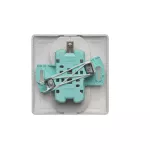 Simon Basic WMBW-102101-H011 Gniazdo wtyczkowe z uziemieniem podwójne, z funkcją niezmienności faz, 16A, 250V~, zaciski śrubowe. Kompletne - nie do ramek; satynowy