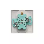 Simon Basic WMBW-102101-4011 Gniazdo wtyczkowe z uziemieniem podwójne, z funkcją niezmienności faz, 16A, 250V~, zaciski śrubowe. Kompletne - nie do ramek; srebrny mat