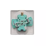 Simon Basic WMBW-102102-J011 Gniazdo wtyczkowe z uziemieniem podwójne, z funkcją niezmienności faz, z przesłonami, 16A, 250V~, zaciski śrubowe. Kompletne - nie do ramek; stal inox