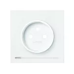 Simon 100 W100-10020126x-230 Panel 1-krotny: iO, gniazdo z uziemieniem; biały mat