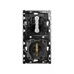 Simon 100 W100-10010222x-039 Zestaw 2-krotny: 1 gniazdo + 2 łączniki schodowe