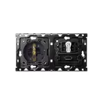 Simon 100 W100-10010225x-039 Zestaw 2-krotny: 1 gniazdo + 1 łącznik schodowy krzyżowy + 1 ładowarka USB SmartCharge 2,1 A Do wyczerpania stanów magazynowych