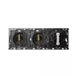 Simon 100 W100-10010323x-039 Zestaw 3-krotny: 2 gniazda+ 2 łączniki schodowe