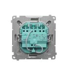 Simon Basic WMUL-020xx2-H011 Łącznik potrójny z podświetleniem LED (moduł) 10AX, 250V~, szybkozłącza; satynowy