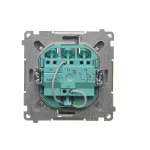 Simon Basic WMUL-020xx2-J011 Łącznik potrójny z podświetleniem LED (moduł) 10AX, 250V~, szybkozłącza; stal inox