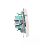 Simon Basic WMUL-020xx3-1011 Przycisk potrójny (moduł) 10AX, 250V~, szybkozłącza; biały