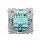 Simon Basic WMUL-020xx3-H011 Przycisk potrójny (moduł) 10AX, 250V~, szybkozłącza; satynowy