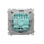 Simon Basic WMUL-020xx4-H011 Przycisk potrójny z podświetleniem LED (moduł) 10AX, 250V~, szybkozłącza; satynowy