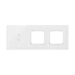 Simon 54 Touch WMDZ-01124S-070 Panel dotykowy S54 Touch, 3 moduły, 2 pola dotykowe pionowe + 2 otwory na osprzęty S54, biała perła