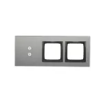 Simon 54 Touch WMDZ-01124S-072 Panel dotykowy S54 Touch, 3 moduły, 2 pola dotykowe pionowe + 2 otwory na osprzęty S54, burzowa chmura