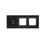 Simon 54 Touch WMDZ-01124S-073 Panel dotykowy S54 Touch, 3 moduły, 2 pola dotykowe pionowe + 2 otwory na osprzęty S54, zastygła lawa