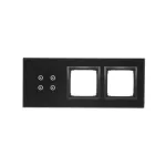 Simon 54 Touch WMDZ-01125S-073 Panel dotykowy S54 Touch, 3 moduły, 4 pola dotykowe + 2 otwory na osprzęty S54, zastygła lawa