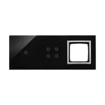 Simon 54 Touch WMDZ-01126S-074 Panel dotykowy S54 Touch, 3 moduły, 1 pole dotykowe + 4 pola dotykowe + 1 otwór na osprzęt S54, księżycowa lawa