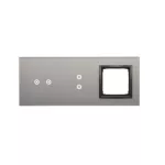 Simon 54 Touch WMDZ-01128S-072 Panel dotykowy S54 Touch, 3 moduły, 2 pola dotykowe poziome + 2 pola dotykowe pionowe + 1 otwór na osprzęt S54, burzowa chmura