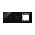 Simon 54 Touch WMDZ-01129S-074 Panel dotykowy S54 Touch, 3 moduły, 2 pola dotykowe poziome + 4 pola dotykowe + 1 otwór na osprzęt S54, księżycowa lawa