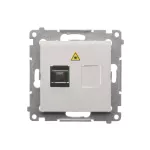 Simon 54 WMDK-0601xx-011 Gniazdo światłowodowe / optyczne pojedyncze SC/APC (moduł); biały