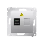 Simon 54 WMDK-0601xx-043 Gniazdo światłowodowe / optyczne pojedyncze SC/APC (moduł); srebrny mat