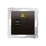 Simon 54 WMDK-0601xx-046 Gniazdo światłowodowe / optyczne pojedyncze SC/APC (moduł); brąz mat