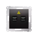 Simon 54 WMDK-0602xx-048 Gniazdo światłowodowe / optyczne podwójne SC/APC (moduł); antracyt