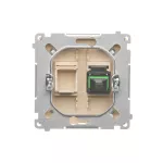 Simon Basic WMUK-051012-9011 Gniazdo światłowodowe / optyczne pojedyncze SC/APC (moduł); beż