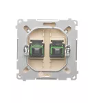 Simon Basic WMUK-051022-9011 Gniazdo światłowodowe / optyczne podwójne SC/APC (moduł); beż